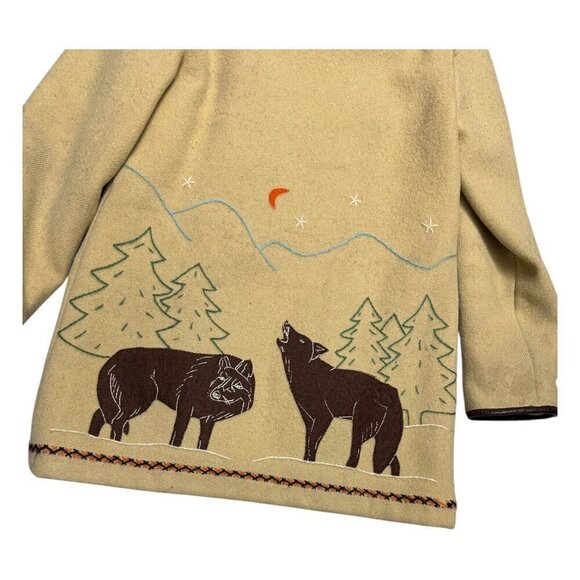 James Bay VINTAGE Inuit Arctic Northern VIRGIN WOOL Parka Coat Womens Medium - Picture 6 of 9